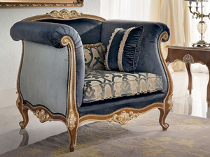 13417 - Upholstered fabric armchair with armrests _ Modenese Luxury Interiors